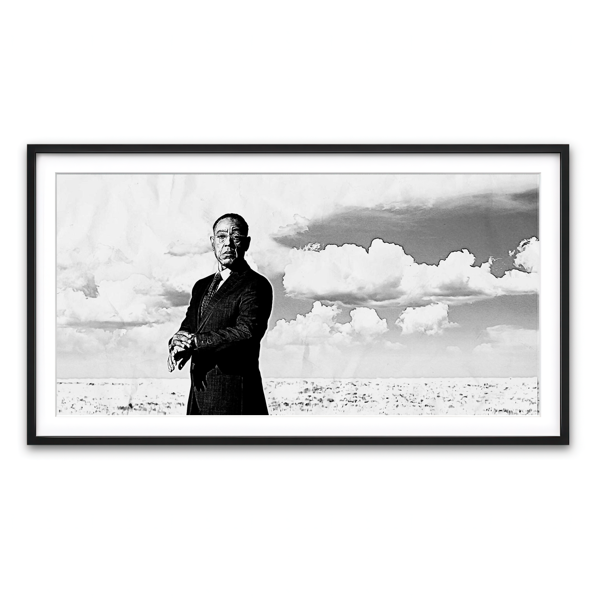 Framed Print 2x1 Black