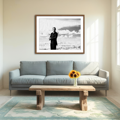 AUTO-MOCKUP ROOM | Gus Fring Grayscale Wall Art