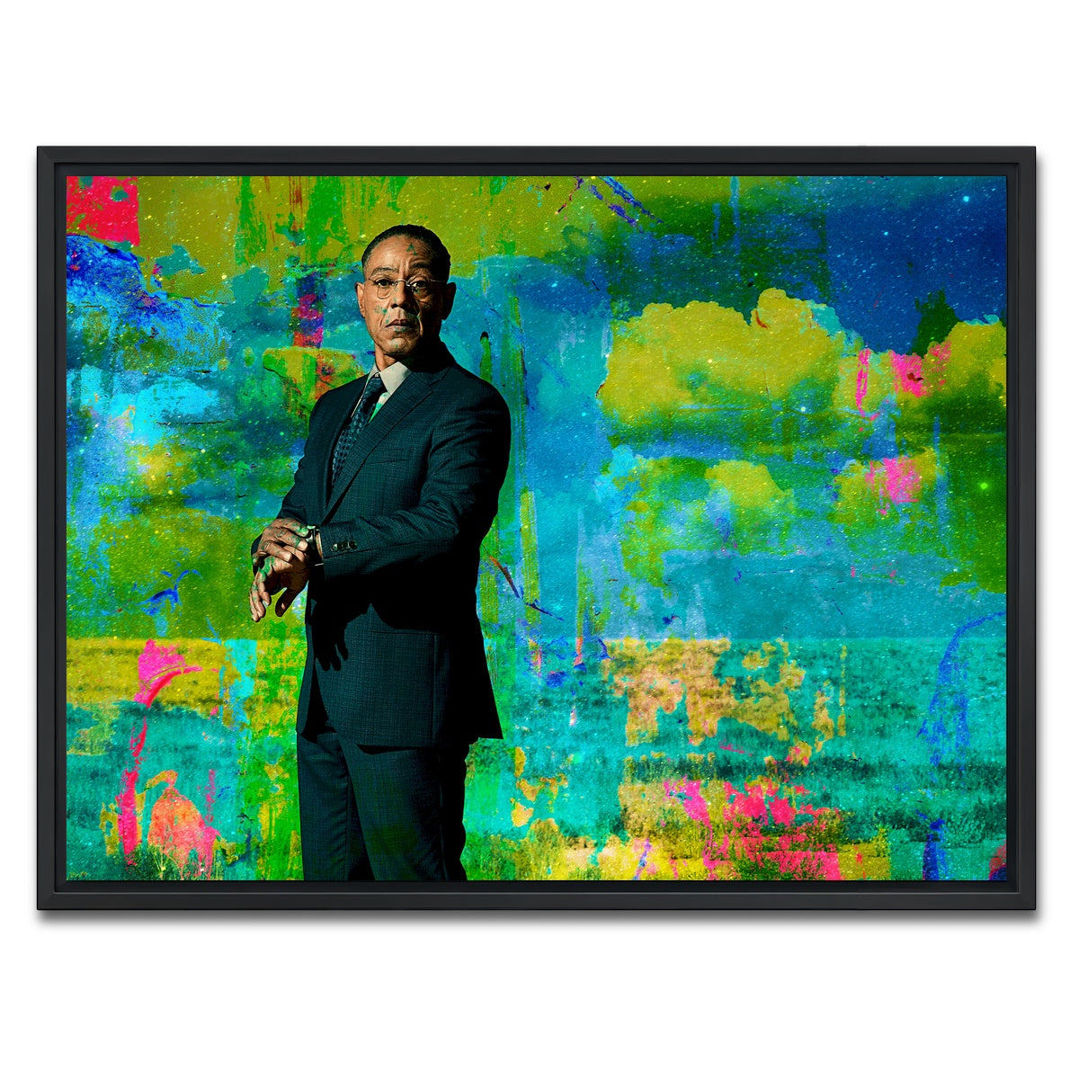 AUTO-MOCKUP WHITE | Gus Fring | 1 Piece | Black Framed Canvas | group=4x3