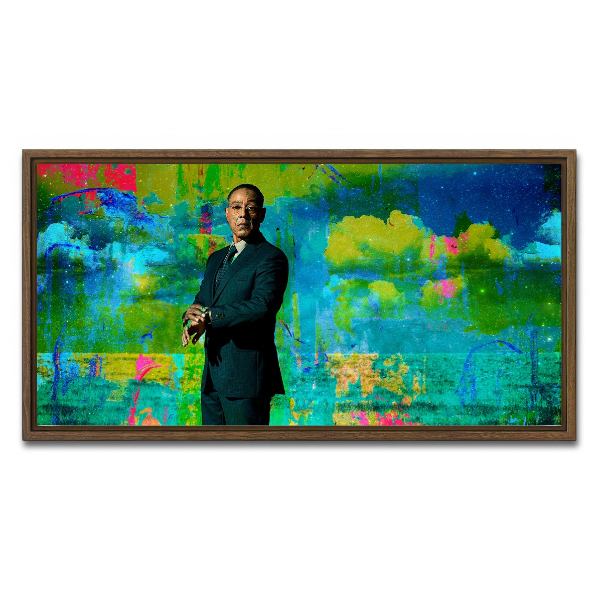 AUTO-MOCKUP WHITE | Gus Fring | 1 Piece | Walnut Framed Canvas | group=2x1