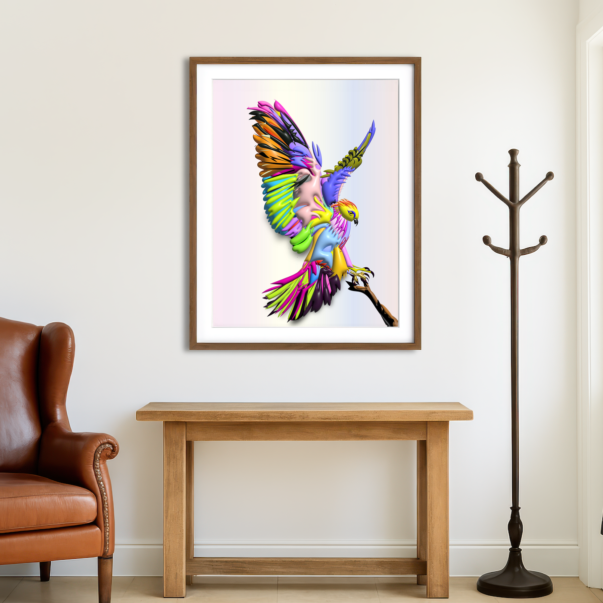 AUTO-MOCKUP ROOM | HAWK LANDING Wall Art