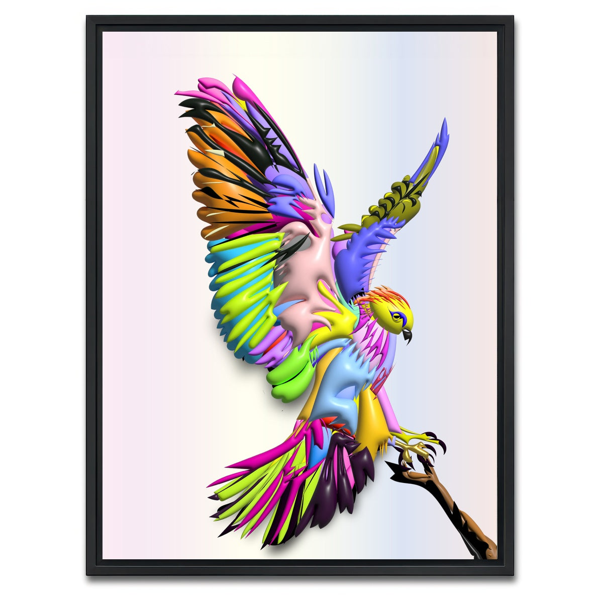 AUTO-MOCKUP WHITE | HAWK LANDING | 1 Piece | Black Framed Canvas | group=3x4