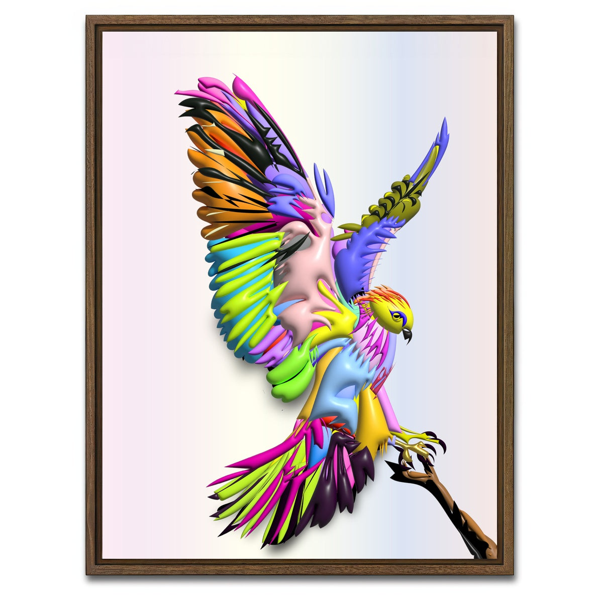 AUTO-MOCKUP WHITE | HAWK LANDING | 1 Piece | Walnut Framed Canvas | group=3x4