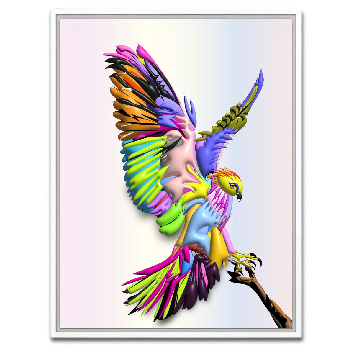 AUTO-MOCKUP WHITE | HAWK LANDING | 1 Piece | White Framed Canvas | group=3x4