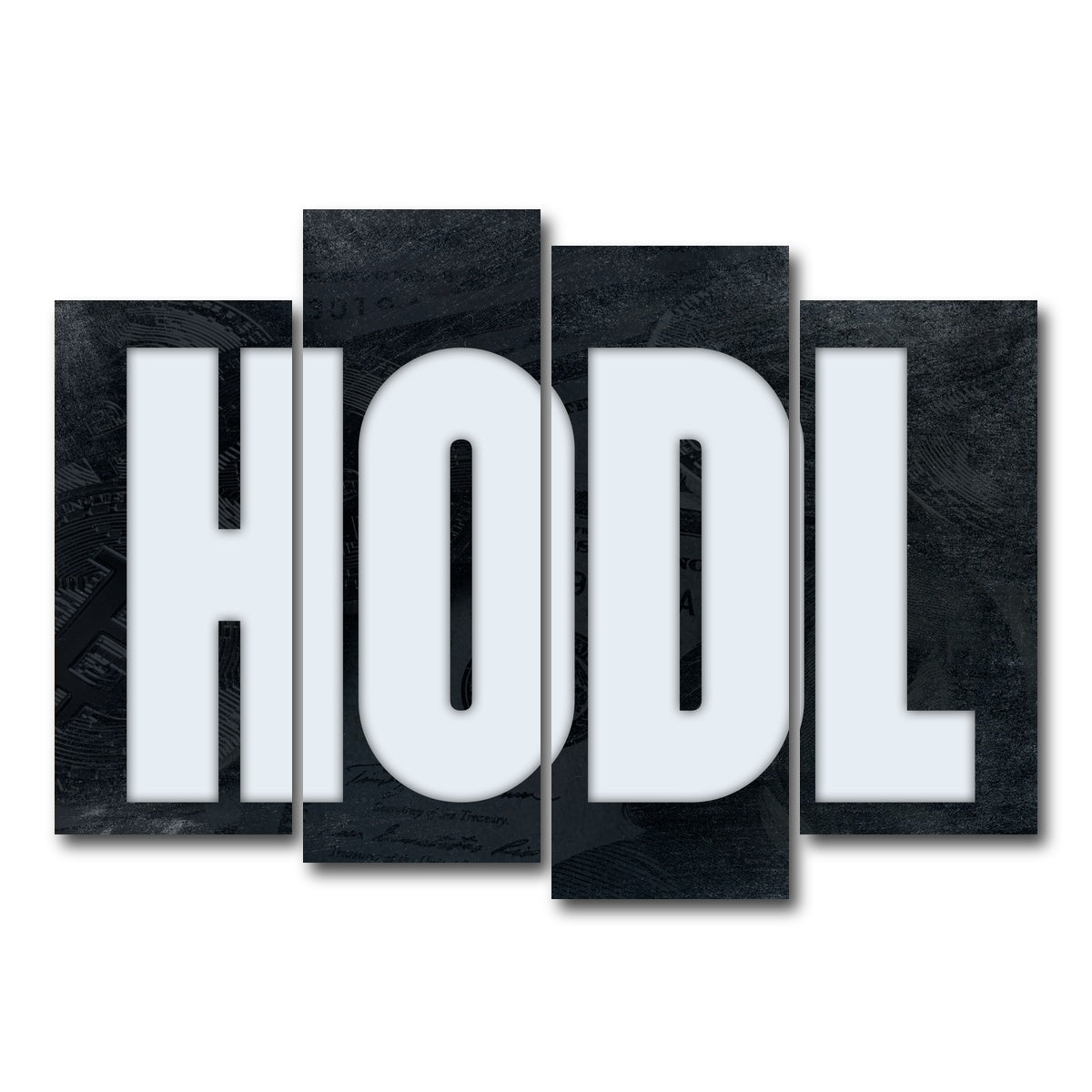 AUTO-MOCKUP WHITE | HODL | 4 Piece | Gallery Wrap Canvas | group=4_normal