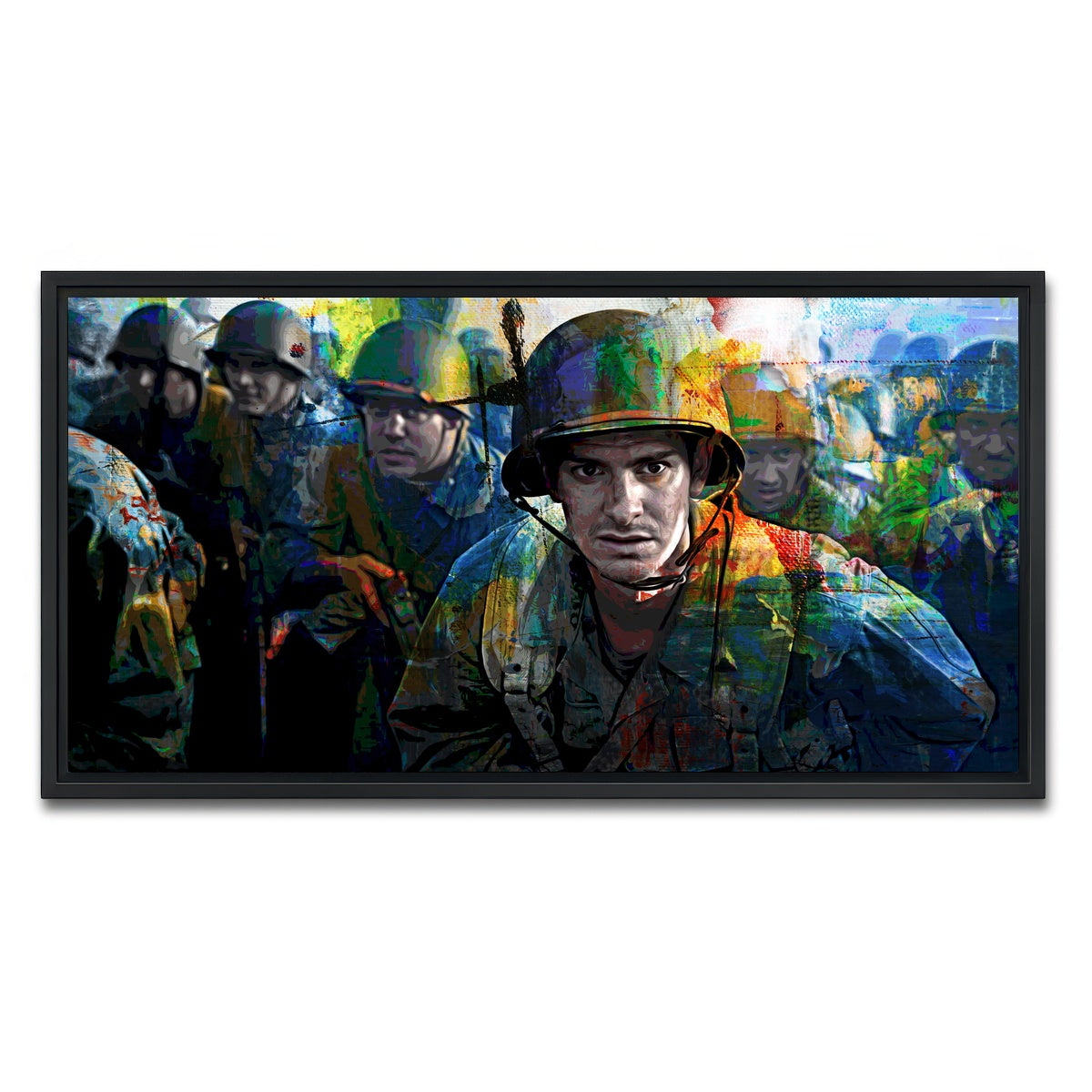 AUTO-MOCKUP WHITE | Hacksaw Ridge | 1 Piece | Black Framed Canvas | group=2x1
