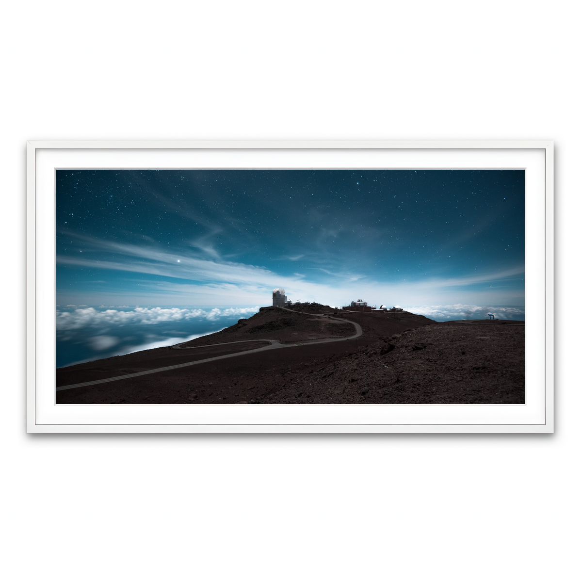 Framed Print 2x1 White