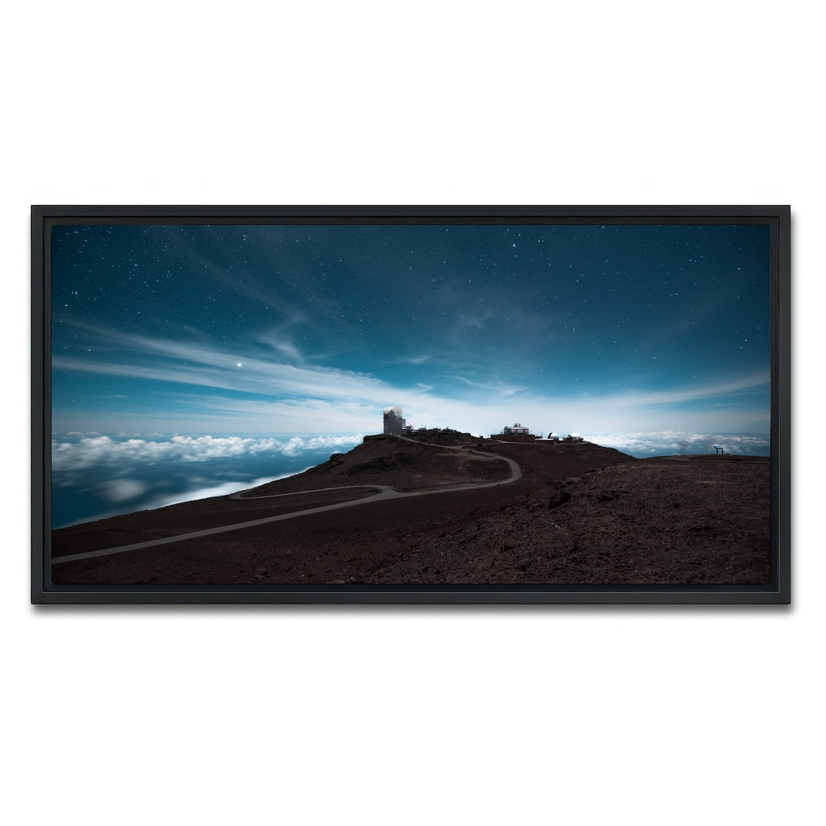 AUTO-MOCKUP WHITE | Haleakala at Night | 1 Piece | Black Framed Canvas | group=2x1