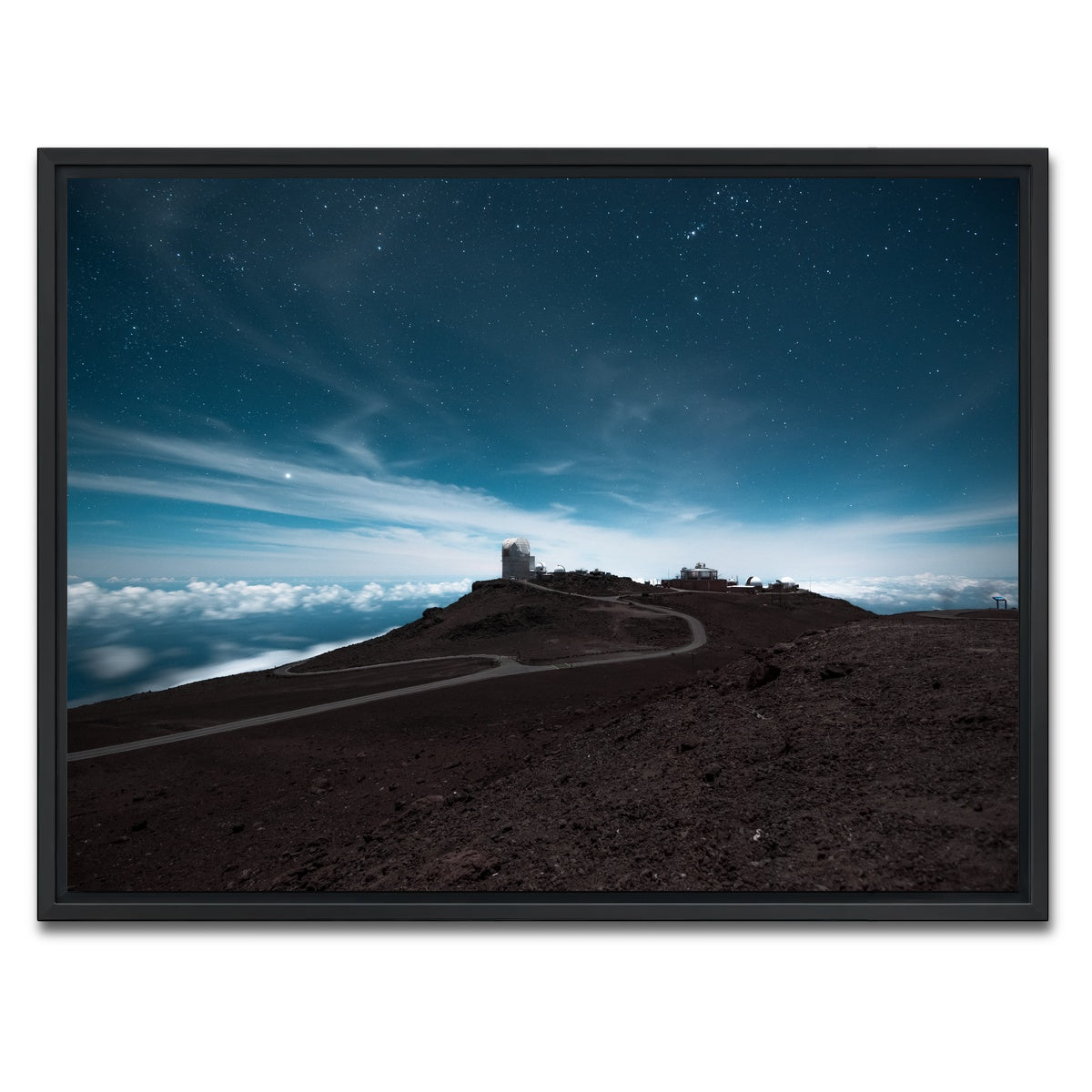 AUTO-MOCKUP WHITE | Haleakala at Night | 1 Piece | Black Framed Canvas | group=4x3