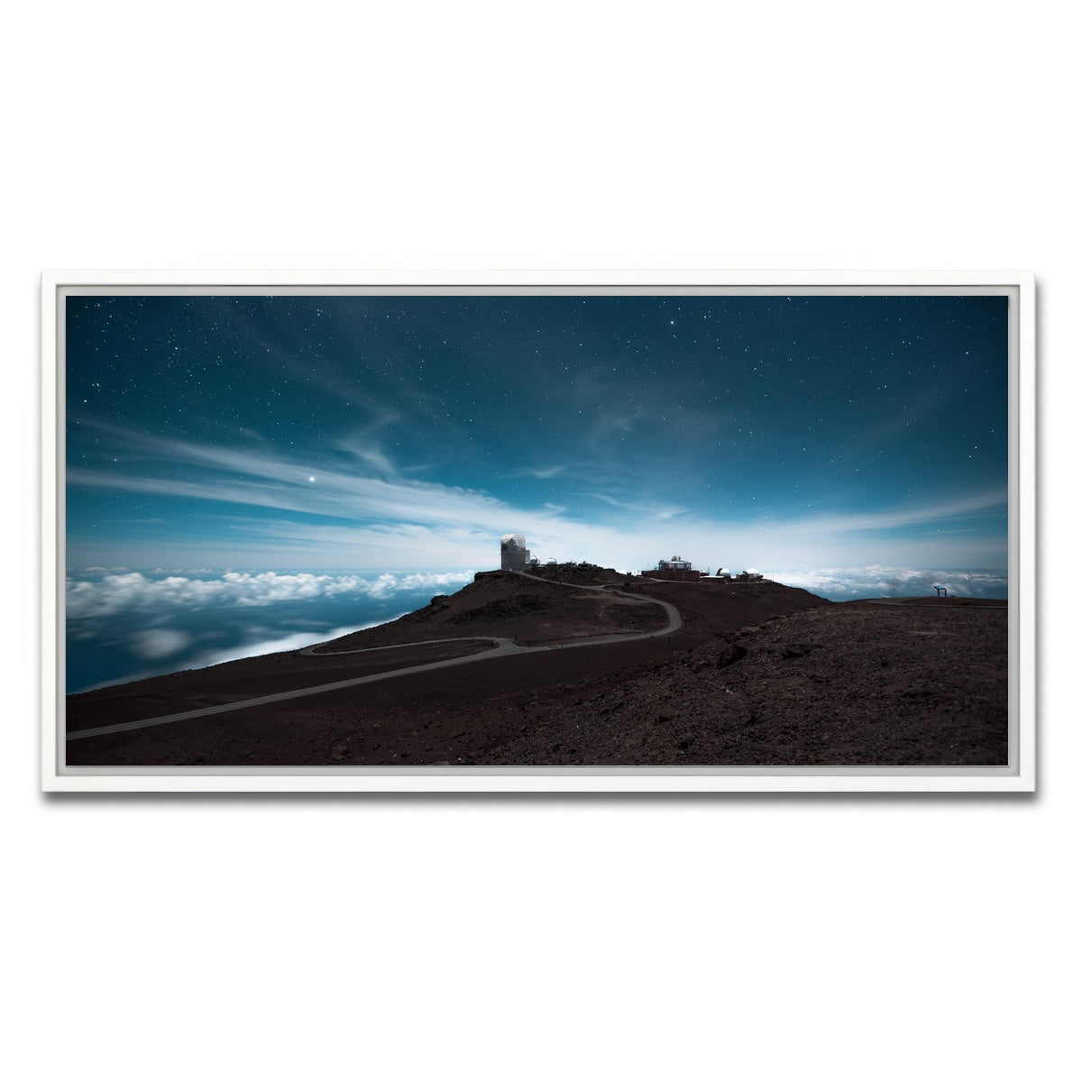 AUTO-MOCKUP WHITE | Haleakala at Night | 1 Piece | White Framed Canvas | group=2x1