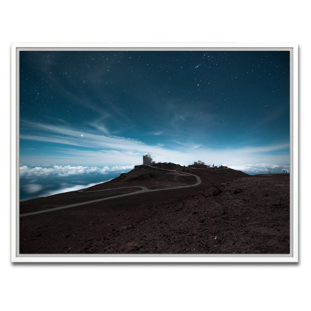 AUTO-MOCKUP WHITE | Haleakala at Night | 1 Piece | White Framed Canvas | group=4x3