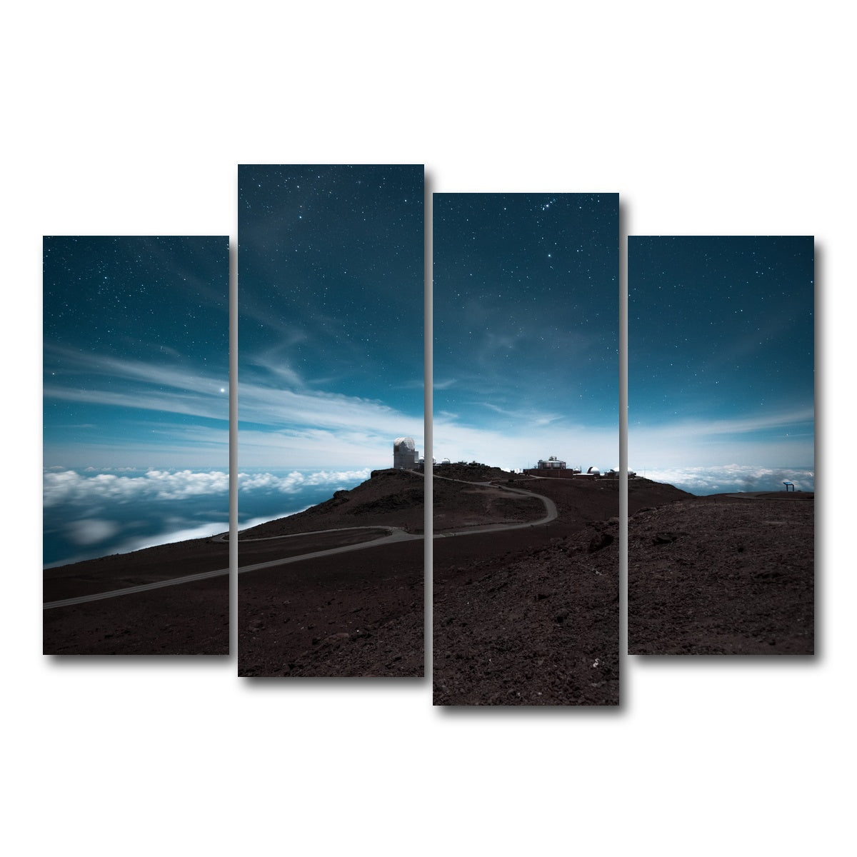 AUTO-MOCKUP WHITE | Haleakala at Night | 4 Piece | Gallery Wrap Canvas | group=4_normal