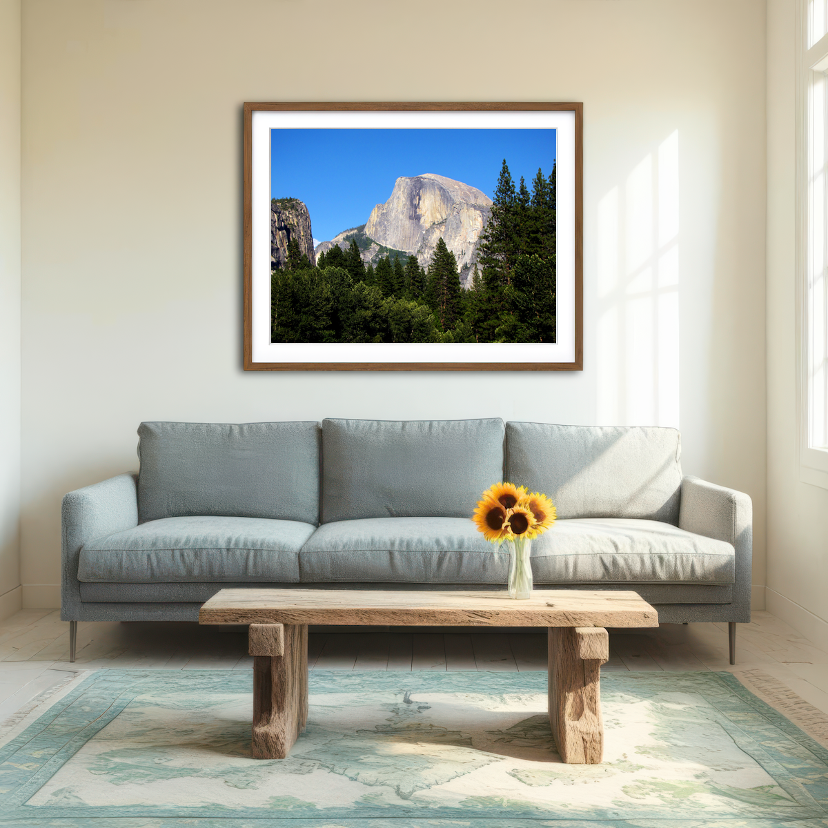 AUTO-MOCKUP ROOM | Half Dome Yosemite Wall Art