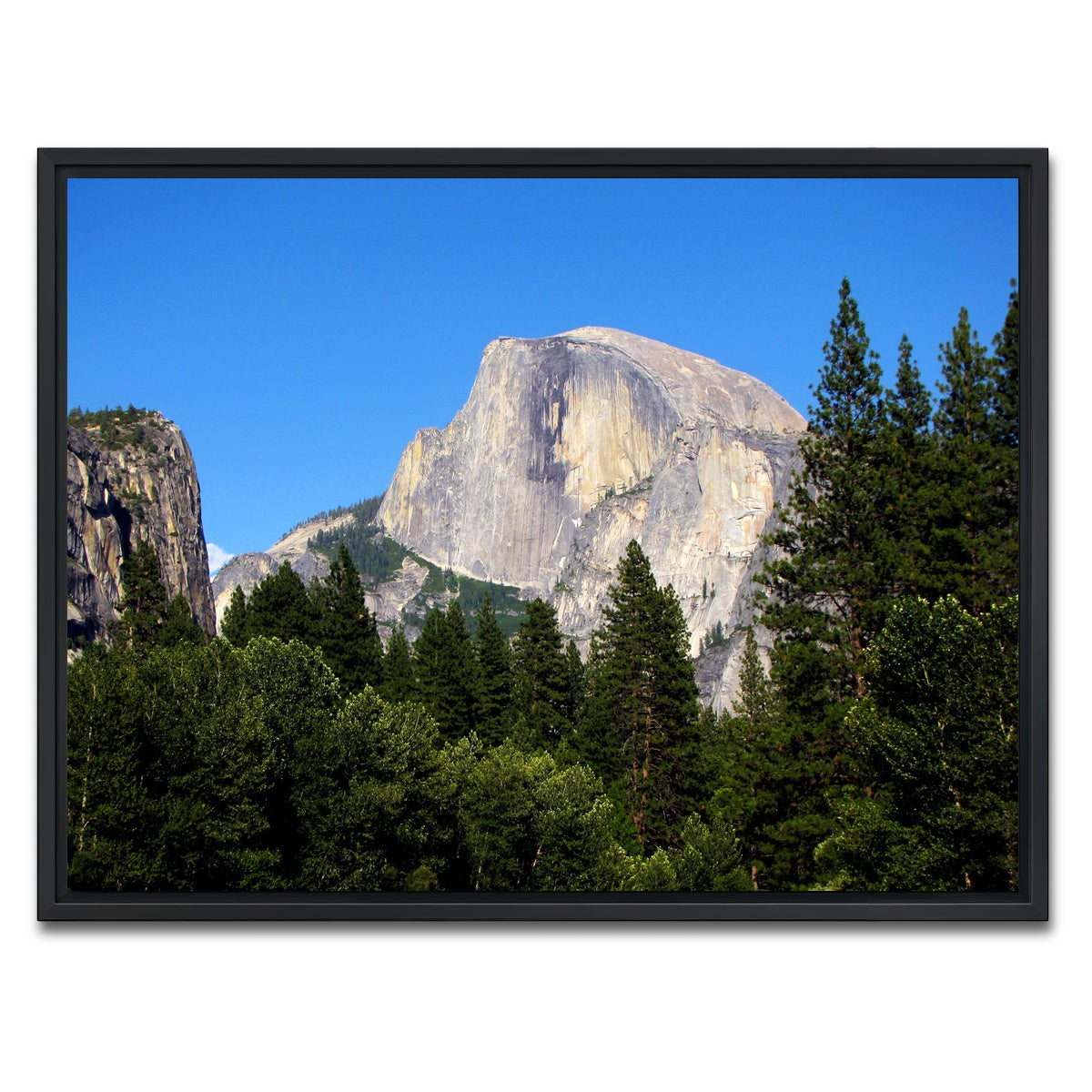 AUTO-MOCKUP WHITE | Half Dome Yosemite | 1 Piece | Black Framed Canvas | group=4x3