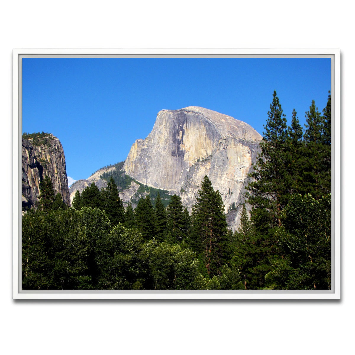 AUTO-MOCKUP WHITE | Half Dome Yosemite | 1 Piece | White Framed Canvas | group=4x3