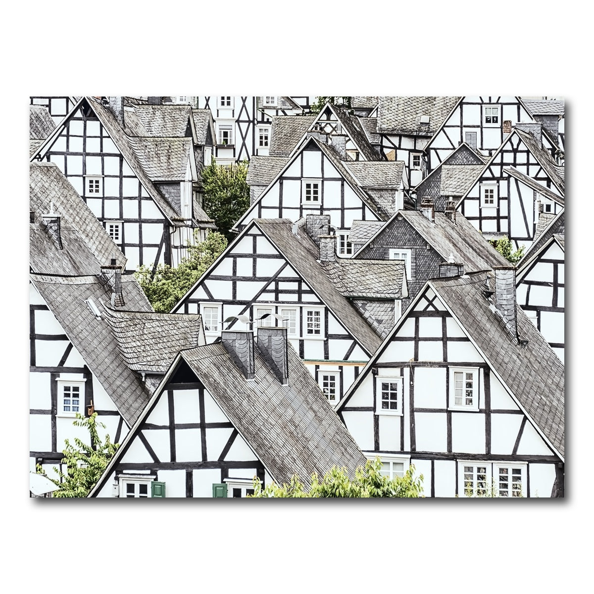 AUTO-MOCKUP WHITE | Half Timbered | 1 Piece | Gallery Wrap Canvas | group=4x3