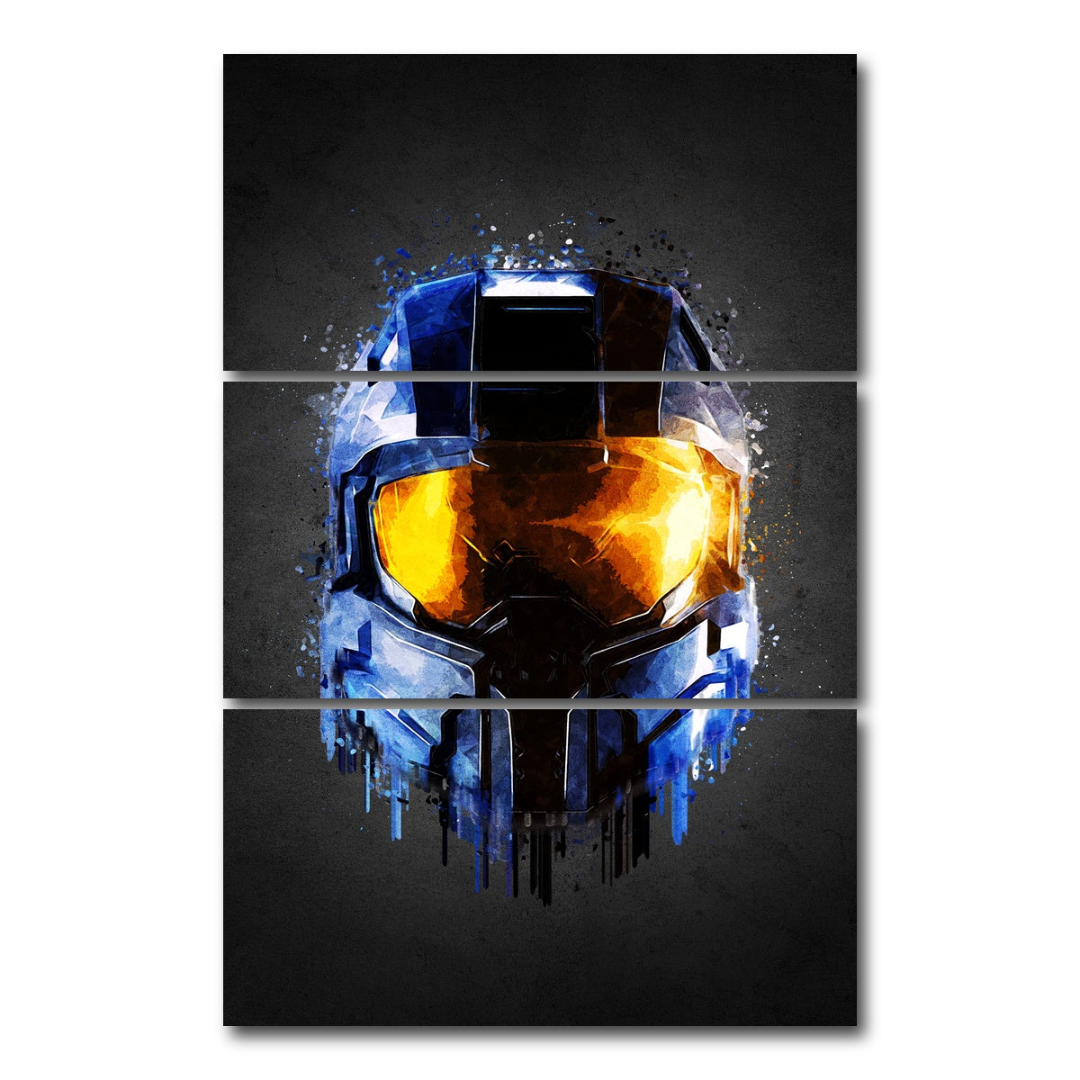 AUTO-MOCKUP WHITE | Halo Portrait | 3 Piece | Gallery Wrap Canvas | group=12x24_stacked