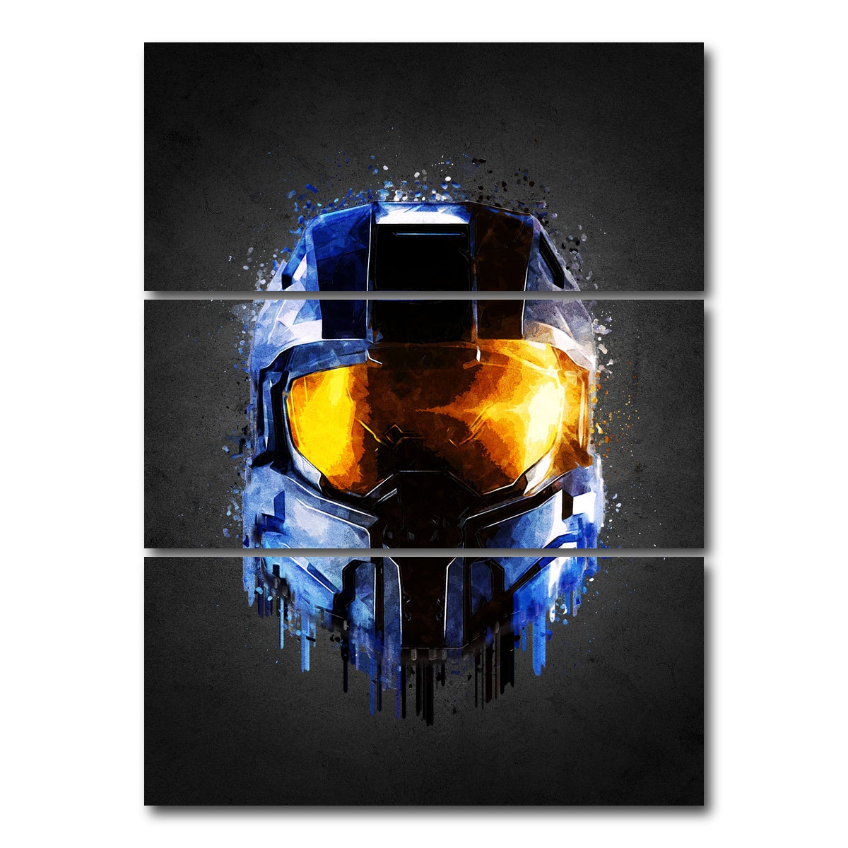AUTO-MOCKUP WHITE | Halo Portrait | 3 Piece | Gallery Wrap Canvas | group=8x18_stacked