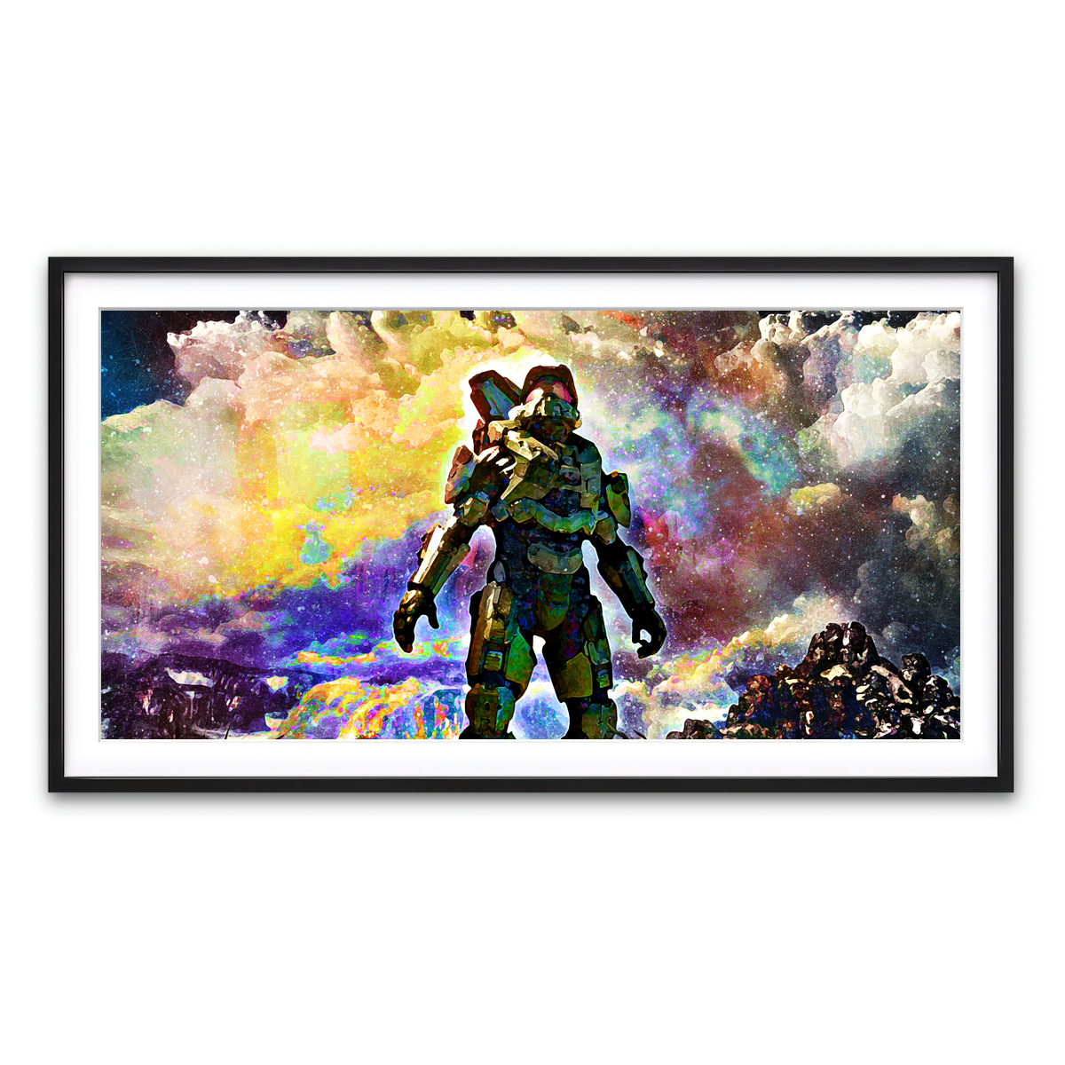 Framed Print 2x1 Black