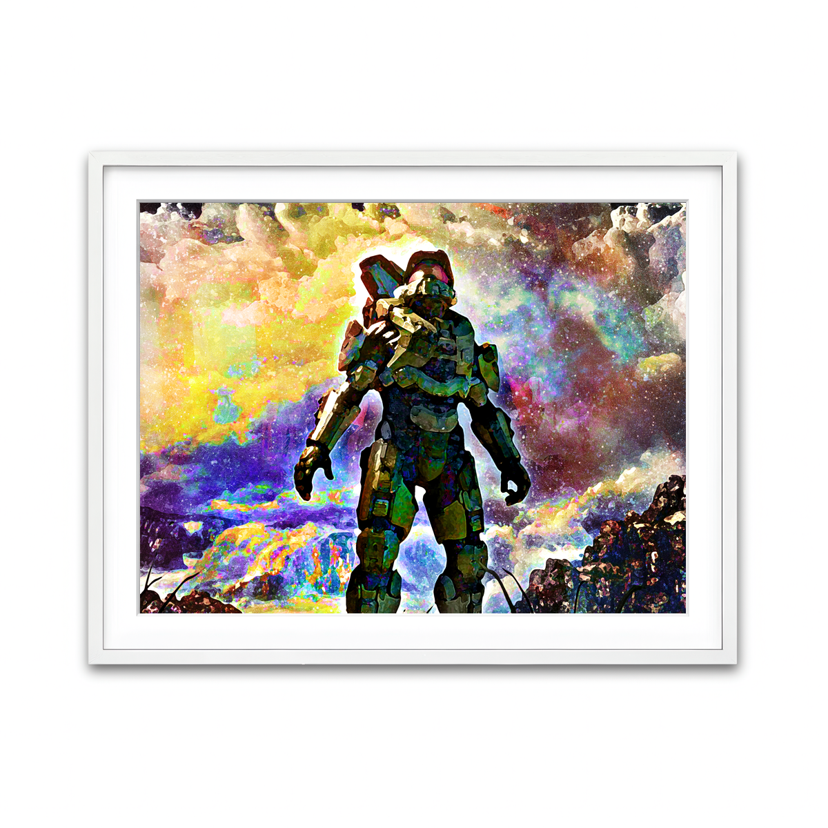 Framed Print 4x3 White