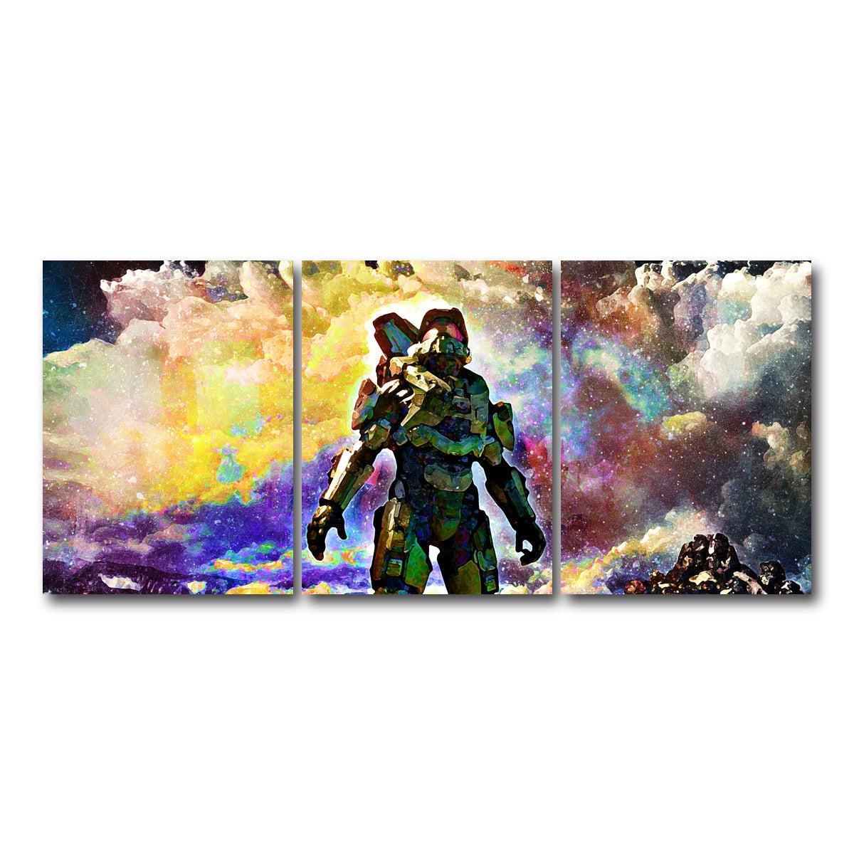 AUTO-MOCKUP WHITE | Halo | 3 Piece | Gallery Wrap Canvas | group=18x24