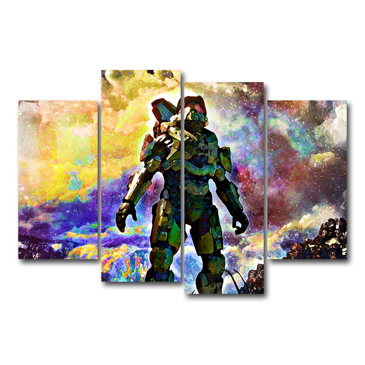 AUTO-MOCKUP WHITE | Halo | 4 Piece | Gallery Wrap Canvas | group=4_short