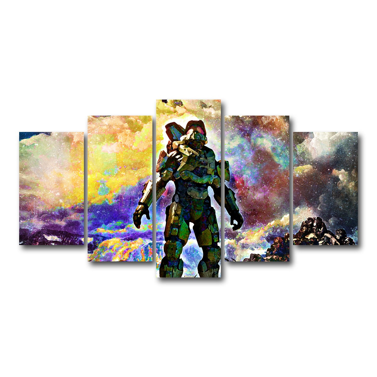 AUTO-MOCKUP WHITE | Halo | 5 Piece | Gallery Wrap Canvas | group=5_normal