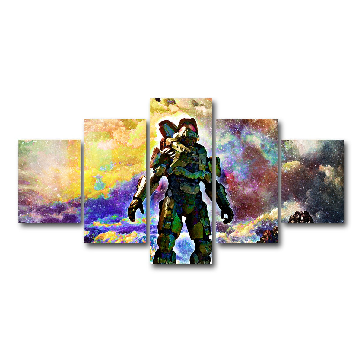 AUTO-MOCKUP WHITE | Halo | 5 Piece | Gallery Wrap Canvas | group=5_short