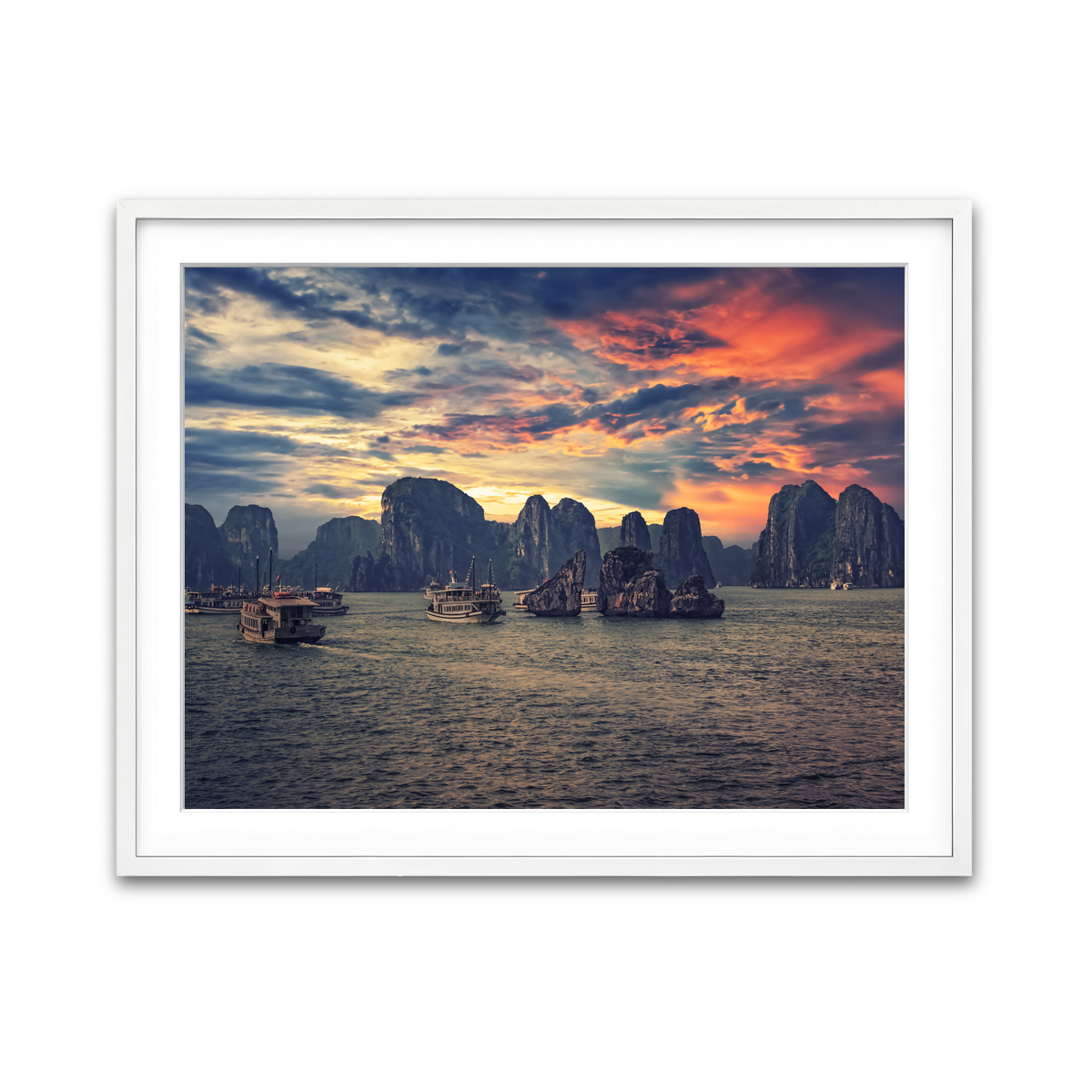 Framed Print 4x3 White