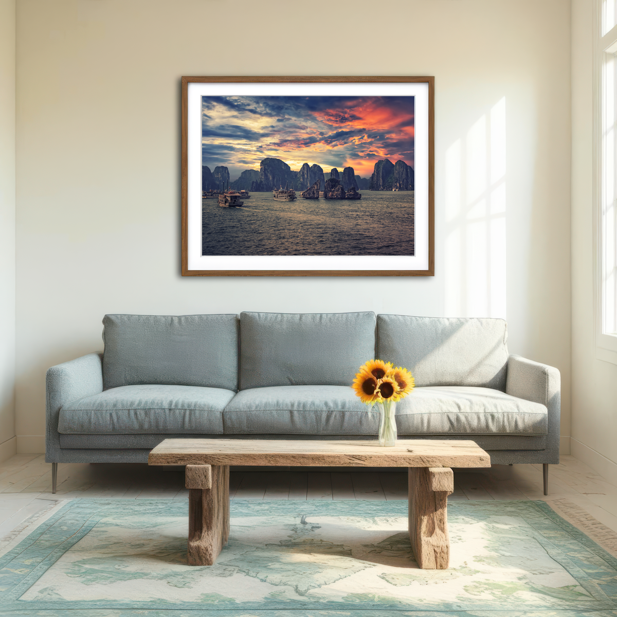AUTO-MOCKUP ROOM | Halong Bay Wall Art