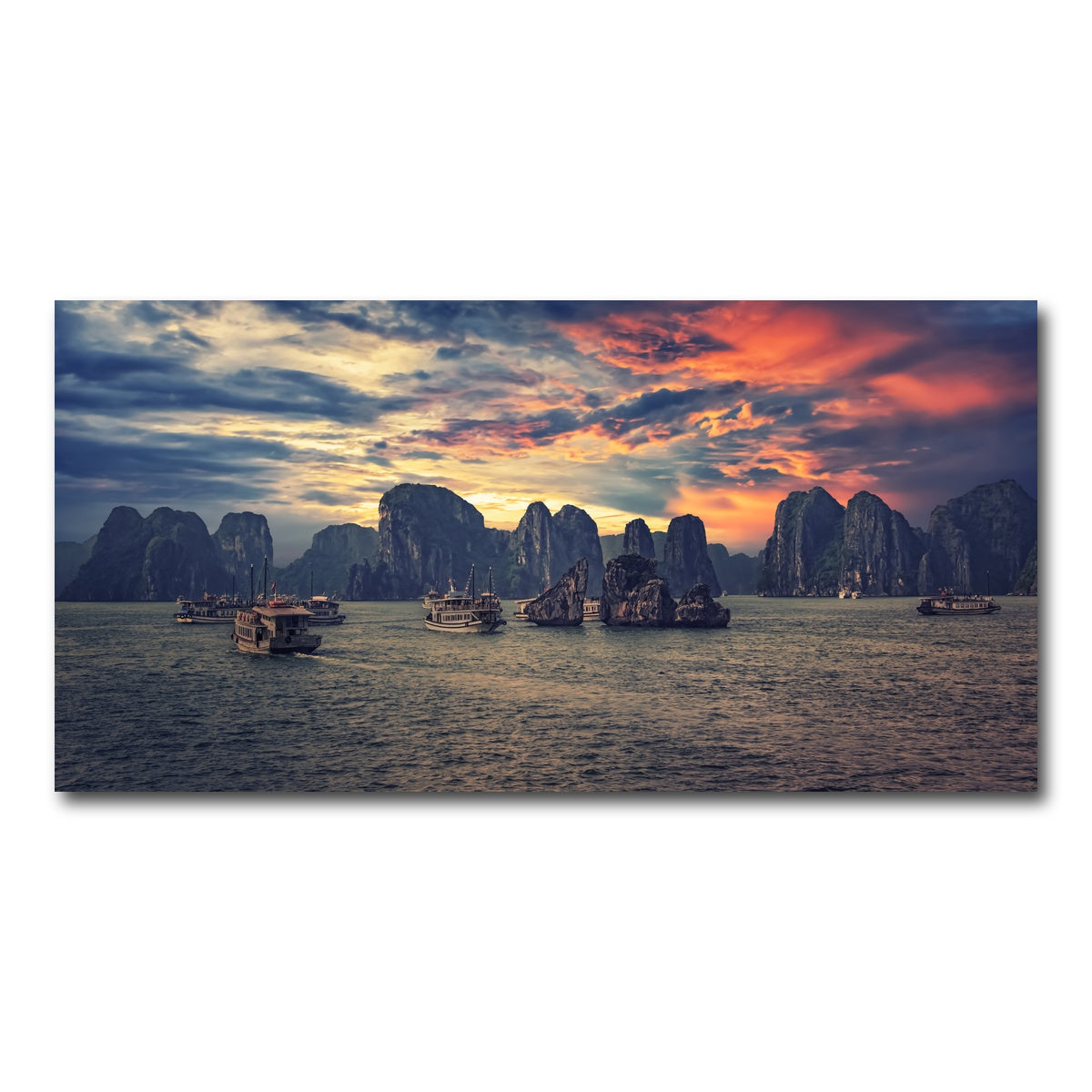 AUTO-MOCKUP WHITE | Halong Bay | 1 Piece | Gallery Wrap Canvas | group=2x1