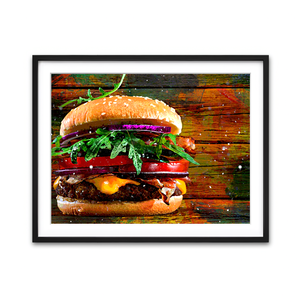 Framed Print 4x3 Black