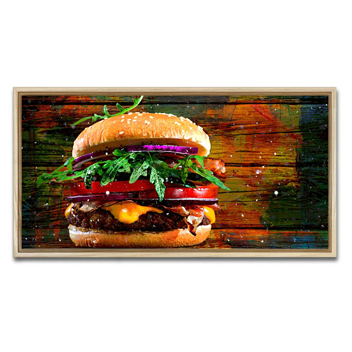 AUTO-MOCKUP WHITE | Hamburger | 1 Piece | Natural Framed Canvas | group=2x1