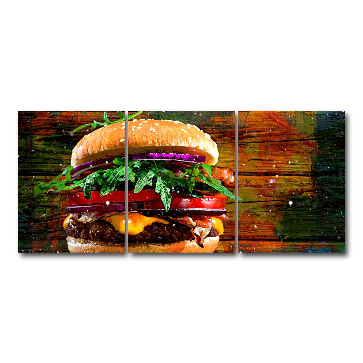 AUTO-MOCKUP WHITE | Hamburger | 3 Piece | Gallery Wrap Canvas | group=18x24