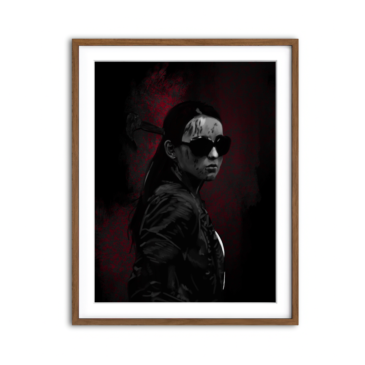 Framed Print 3x4 Walnut