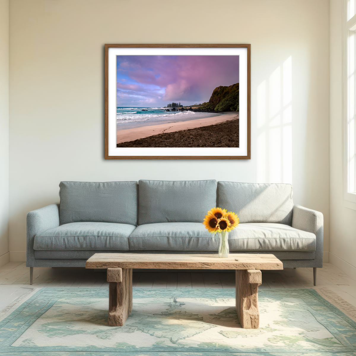 AUTO-MOCKUP ROOM | Hamoa Sunrise Wall Art