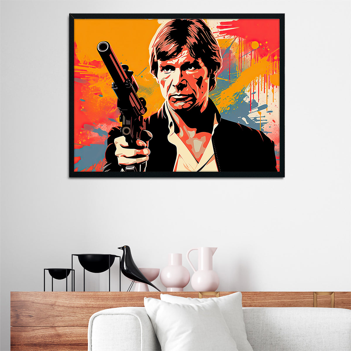Han Solo Warhol style Wall Art