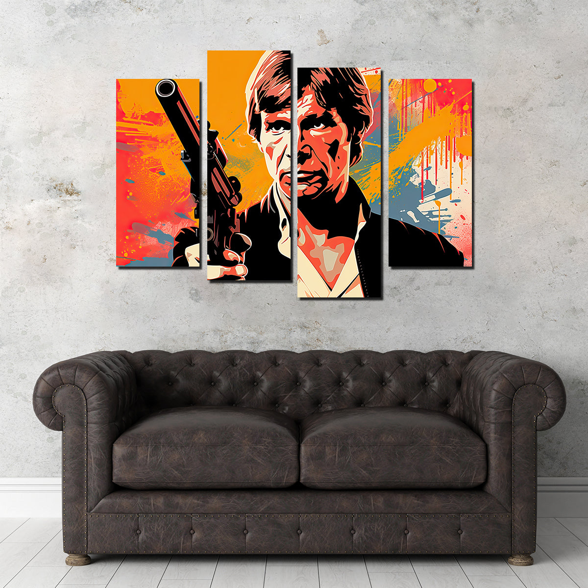 Han Solo Warhol style Wall Art
