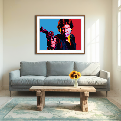 AUTO-MOCKUP ROOM | Han Solo Gun Wall Art