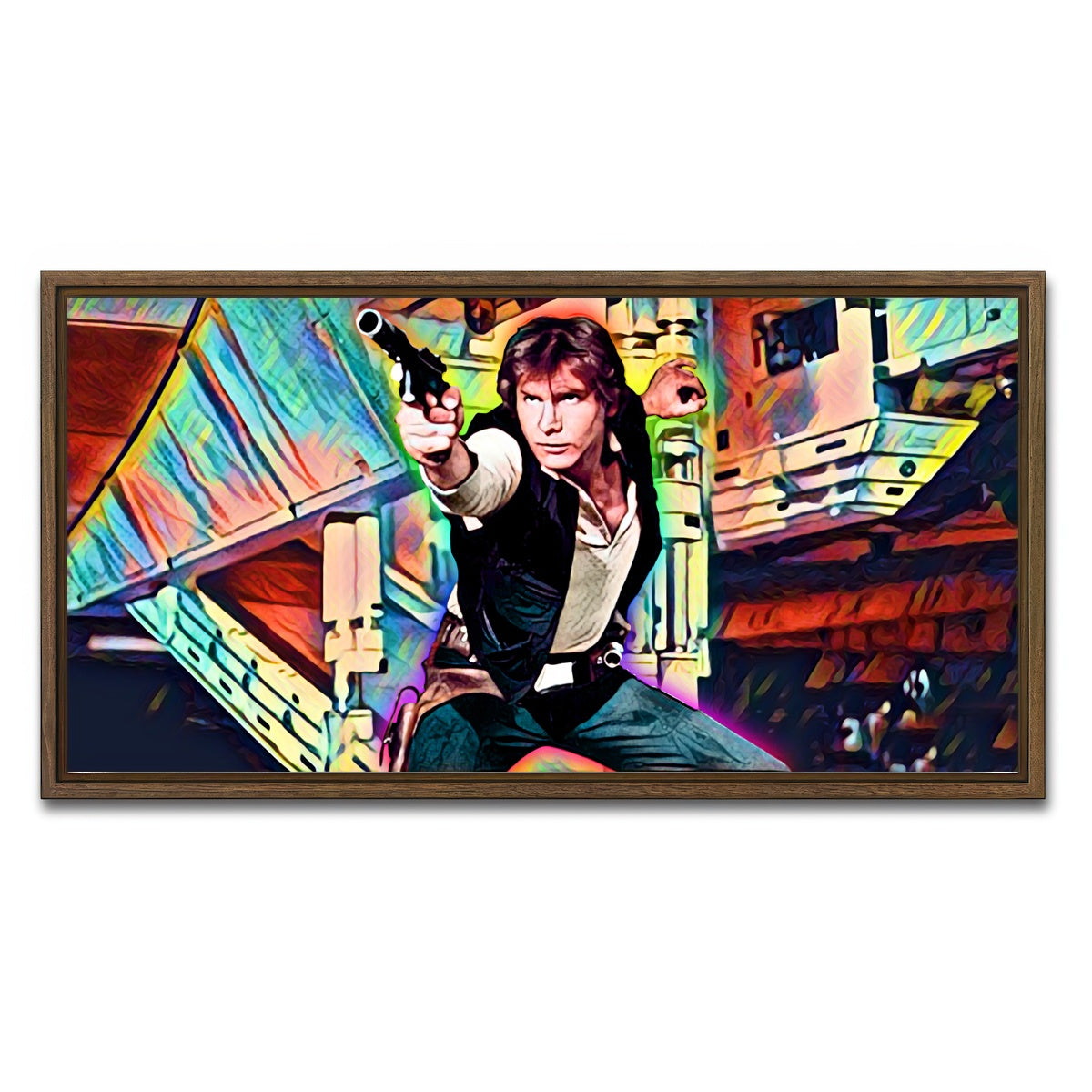 AUTO-MOCKUP WHITE | Han Solo | 1 Piece | Walnut Framed Canvas | group=2x1