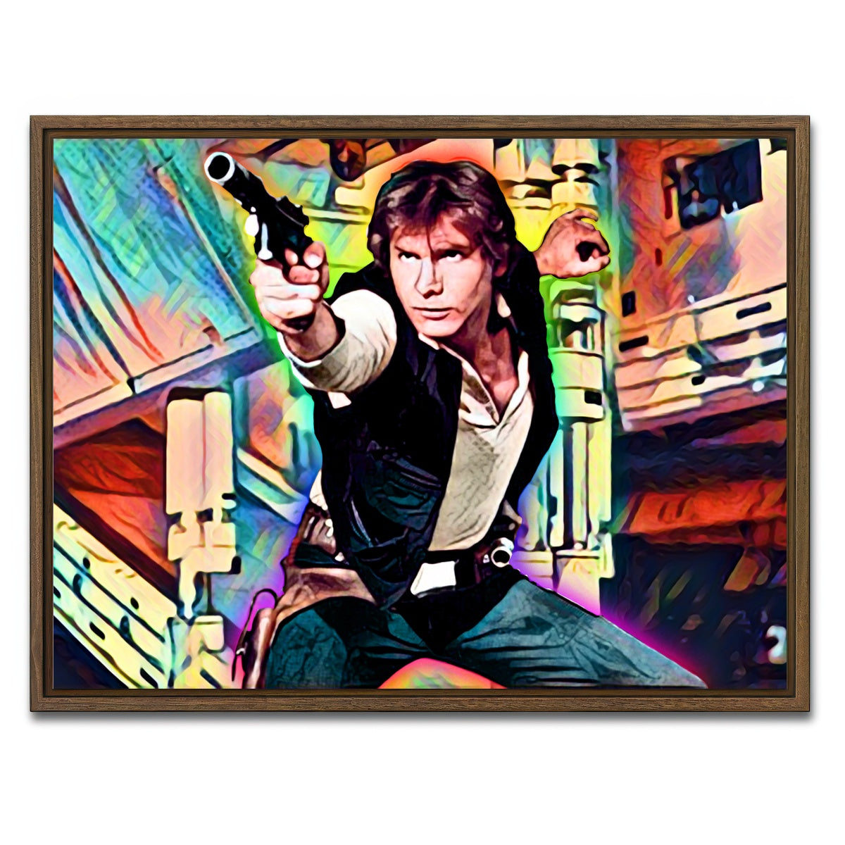 AUTO-MOCKUP WHITE | Han Solo | 1 Piece | Walnut Framed Canvas | group=4x3