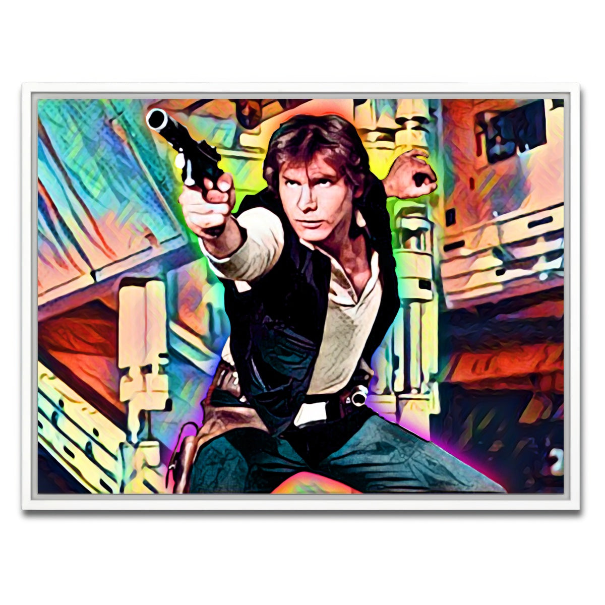 AUTO-MOCKUP WHITE | Han Solo | 1 Piece | White Framed Canvas | group=4x3