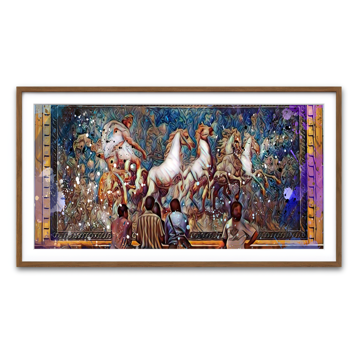 Framed Print 2x1 Walnut