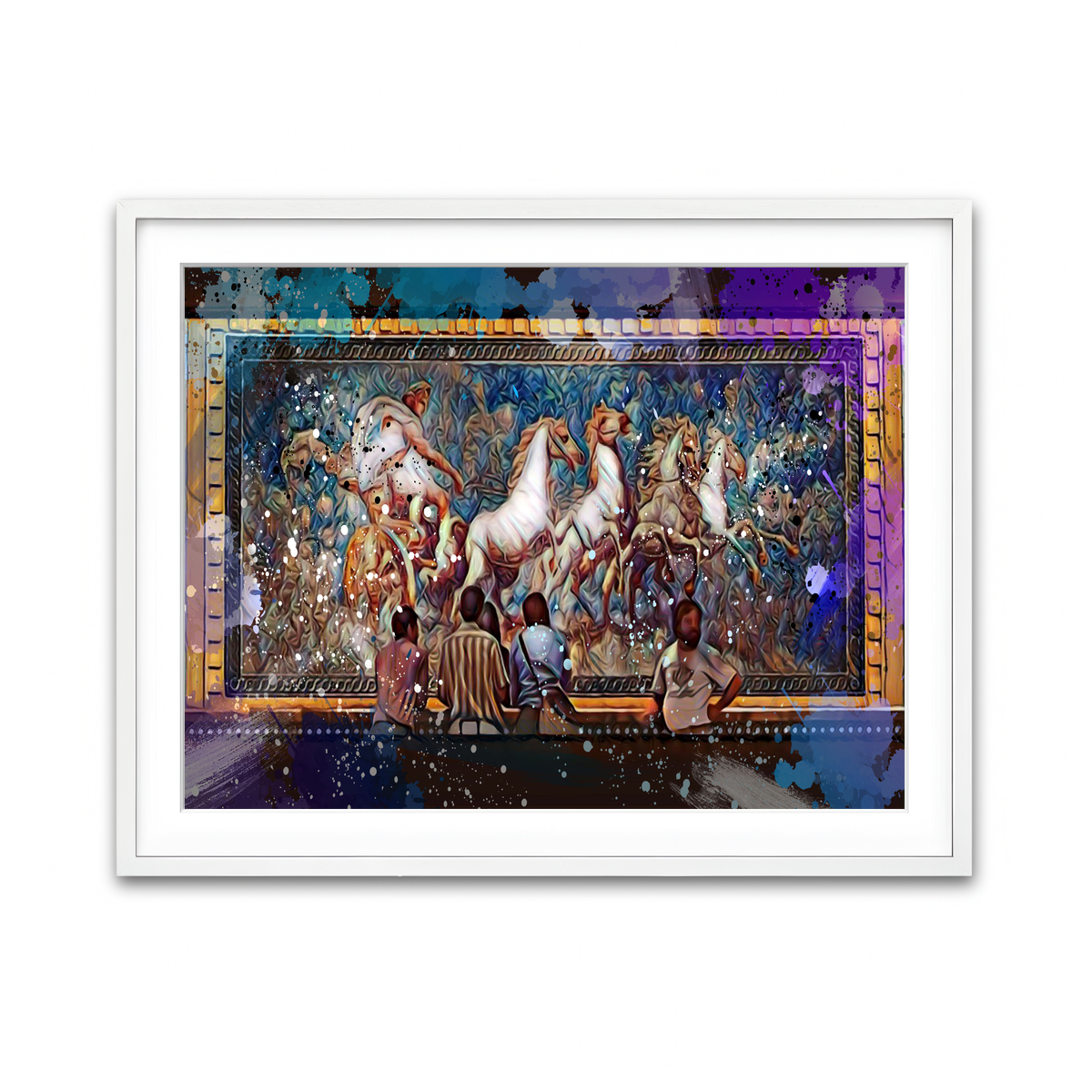 Framed Print 4x3 White