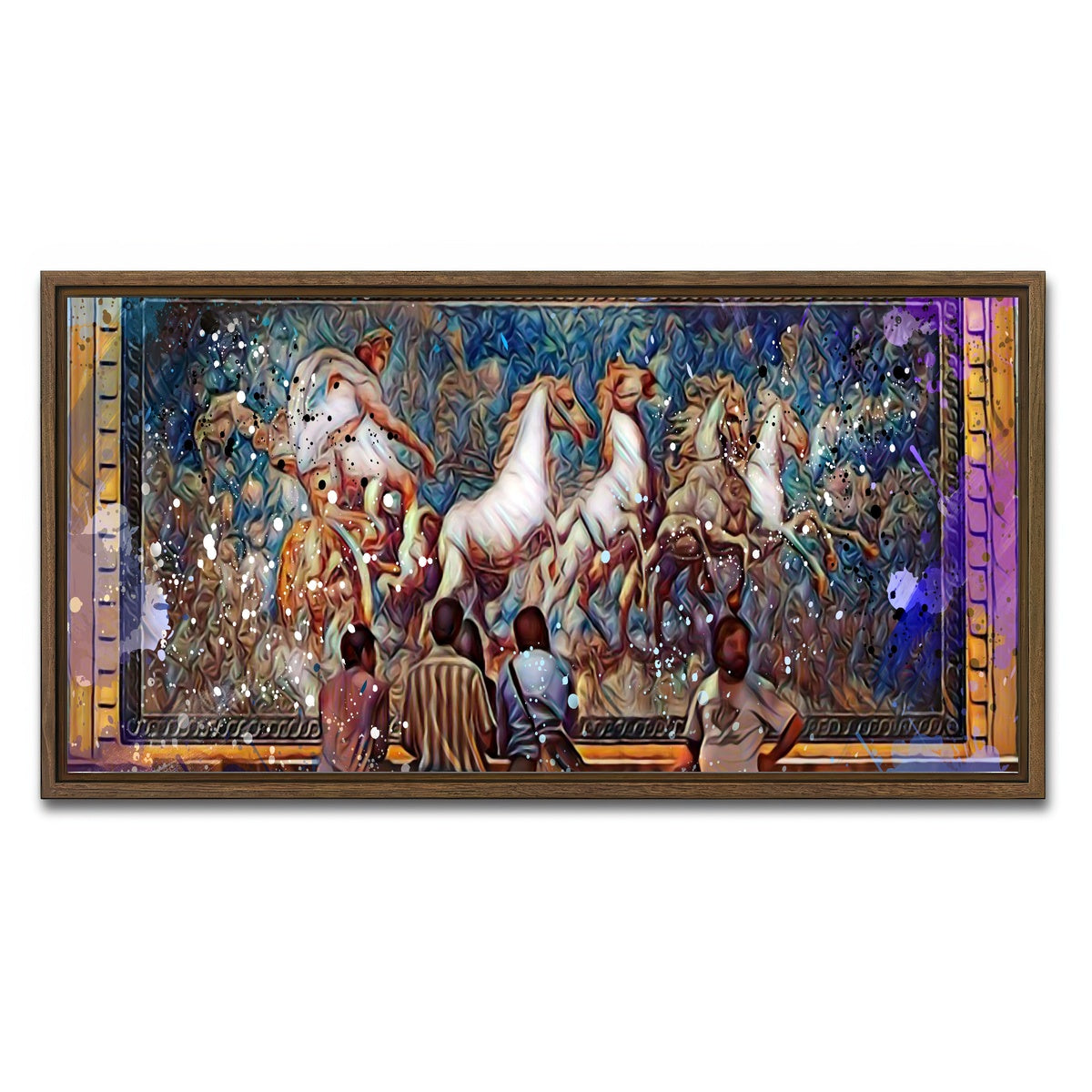 AUTO-MOCKUP WHITE | Hangover | 1 Piece | Walnut Framed Canvas | group=2x1