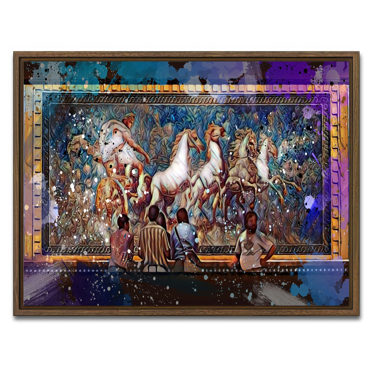 AUTO-MOCKUP WHITE | Hangover | 1 Piece | Walnut Framed Canvas | group=4x3