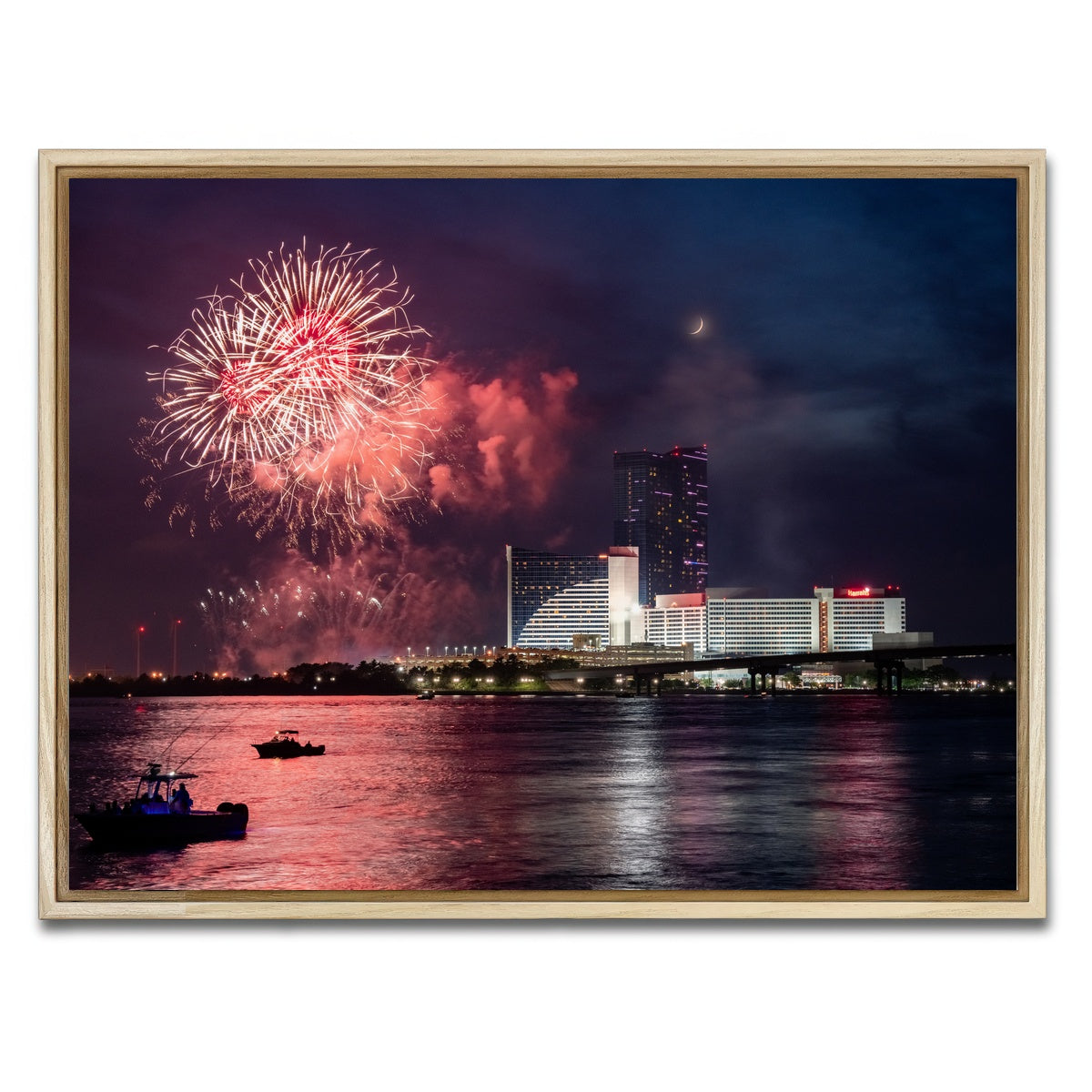 AUTO-MOCKUP WHITE | Happy 4th | 1 Piece | Natural Framed Canvas | group=4x3