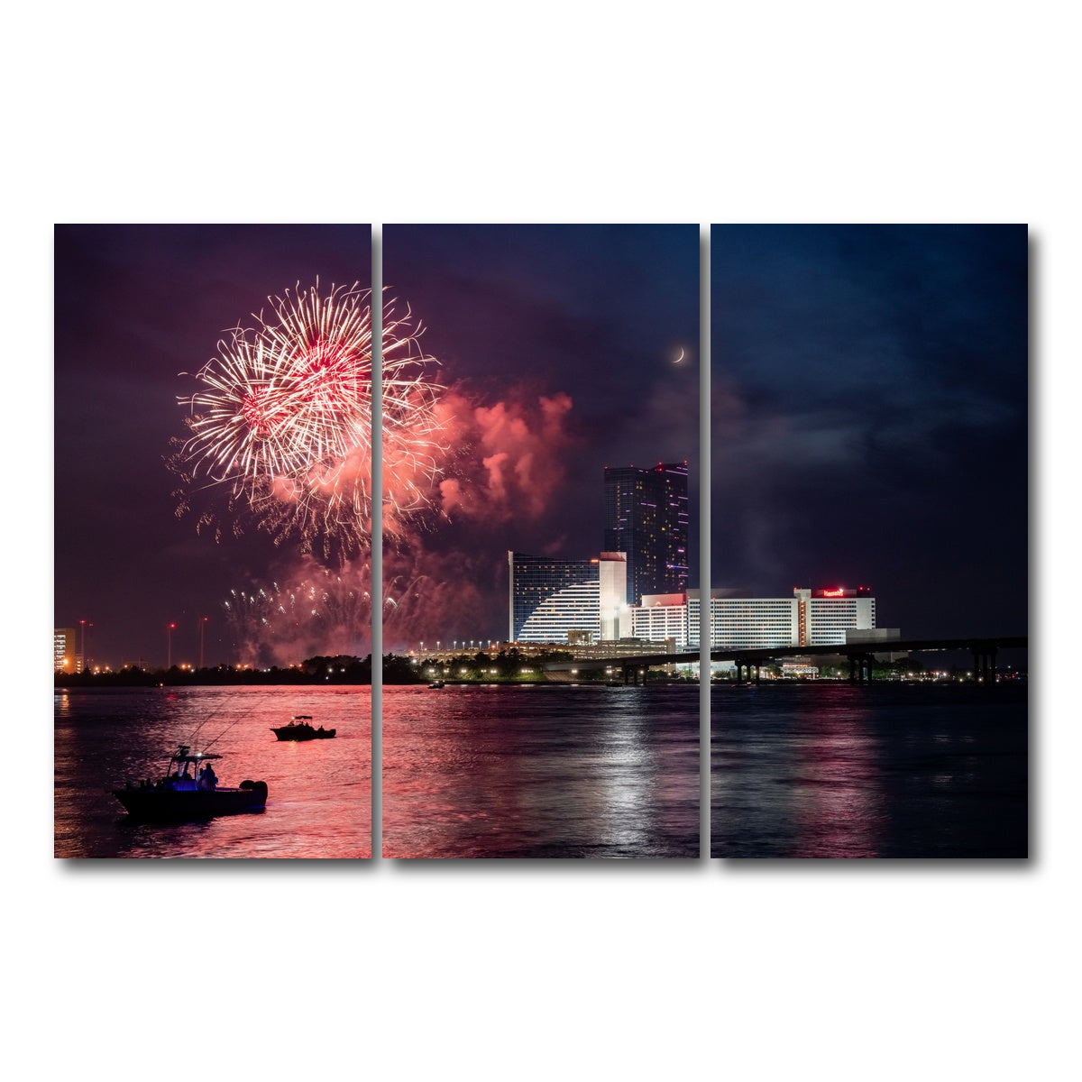 AUTO-MOCKUP WHITE | Happy 4th | 3 Piece | Gallery Wrap Canvas | group=12x24