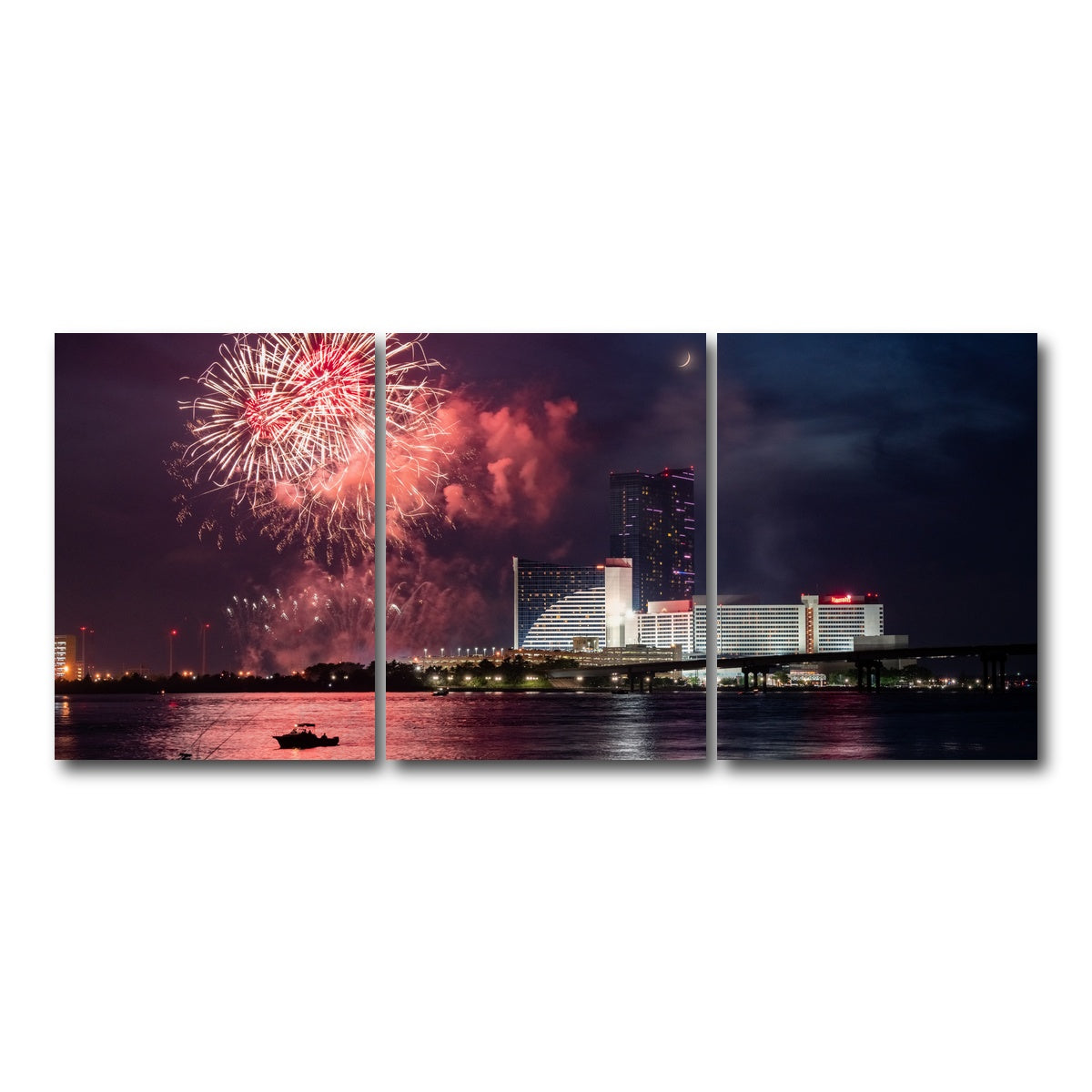 AUTO-MOCKUP WHITE | Happy 4th | 3 Piece | Gallery Wrap Canvas | group=18x24