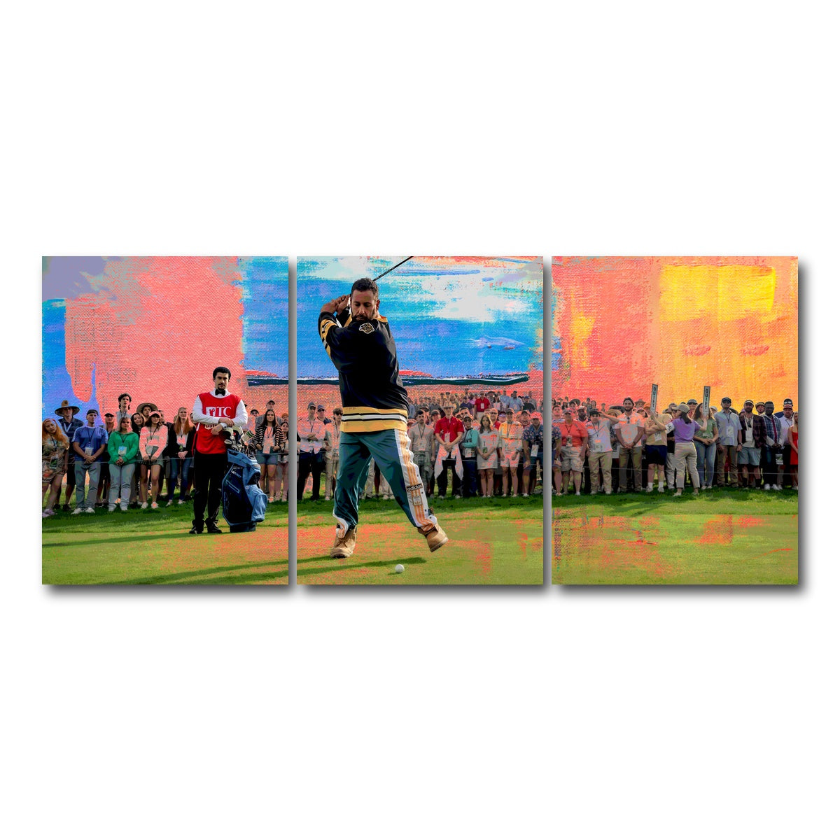 AUTO-MOCKUP WHITE | Happy Gilmore 2 | 3 Piece | Gallery Wrap Canvas | group=18x24